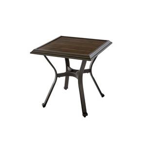 lot 308 image: Hampton Bay Becker Dark Mocha Steel Outdoor Patio Side Table, 1104b_TS - NEW