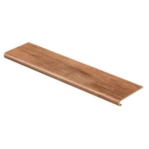 lot 318 image: Cap A Tread Trail Oak 47 in. Length x 12-18 in. Deep x 1-1116 in. Height Vinyl to Cover Stairs 1 in. Thick 016073675