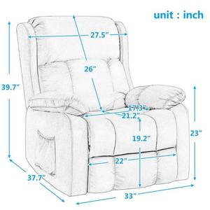 lot 320 image: Merax Beige Soft Fabric Upholstery Power Lift Chair with Remote - Nice Working Condition Very Comfortable