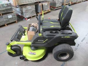 lot 4 image: Ryobi 42 in. 100 Ah Battery Electric Zero Turn Riding Mower RY48ZTR100