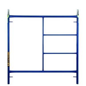 lot 346 image: (4) MetalTech 5 ft. x 5 ft. Blue Standard Mason Scaffold Frames, M-MF6060PS-A - Frames Only