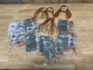 lot 13 image: Lot of 23 Wire Pipe Hooks and 11 Split Ring Hangers