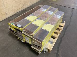 lot 59 image: TRAFFICMASTER Lot of 20 cases Hand scraped Saratoga Hickory 7 mm Thick x 7-23 in. Wide x 50-58 in. Length Laminate Flooring (24.17 sq. ft.  case)