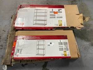 lot 67 image: HUSKY Lot of 2 shelving units.  Model 672 405 and Model 1000 025 879