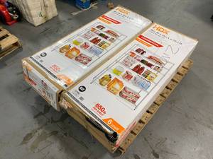 lot 69 image: HDX Lot of Two- Heavy Duty 6-Tier Wire Shelving Unit in Chrome (48 in. W x 72 in. H x 18 in. D)