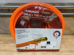 lot 87 image: HUSKY 38 x 100 FT PVC Air Hose