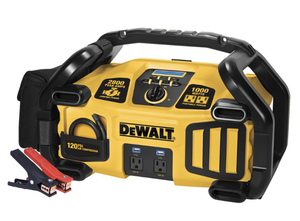 lot 93 image: DEWALT 2800 Peak Amp Jump Starter 1000-Watt Power Inverter with Digital Compressor