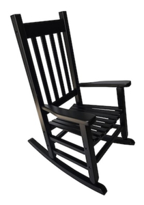 lot 94 image: STYLE SELECTIONS Children‘s Black Wood Rocking Chair(s) with Slat Seat