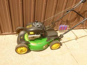 John Deere self propelled mower. Good used condition. Tested & works. As shown.