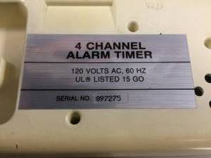 lot 16 image: American Scientific Products C6510-2 4 Channel Alarm Timer - Great Working Condition