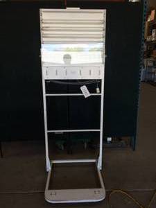 lot 25 image: AIR-SHIELDS PT-53-3 Rolling Phototherapy Lamp INFANT BILI LIGHTS - GREAT WORKING CONDITION  These Lights Make Excellent Lighting For Picture Taking Too