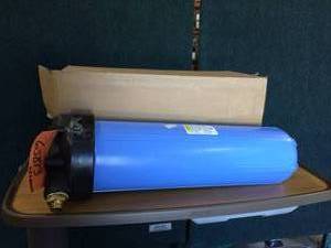 lot 30 image: Aquaboon Big Blue 4.5 x 20 Whole House Well Water Filter System THIS LOT INCLUDES 1 CASE OF (4) NEW IN BOX FILTERS FOR THIS SYSTEM - GREAT CONDITION - NO MOUNTING HARDWARE