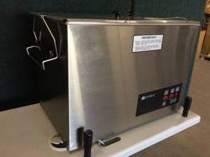 lot 35 image: WOW MSRP $5200 Steris Tabletop CRT5A Reliance&nbspUltrasonic Cleaning System Instrument Washer  Disinfector 6 X 11-12 X 19-12 Inch Chamber With Manual Door Includes Basket & Manual - Excellent Working Condition