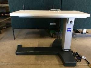 lot 38 image: WOW MSRP $3200 Carl Zeiss Universal Surgical Optical Instrument&nbspHI-LO Table With Electronic Powered Height Adjustment - Excellent Working Condition
