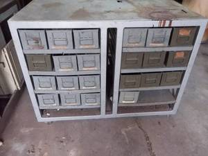 lot 1 image: Organizer Bin On Wheels (22 Compartments) 30x43x33 Height