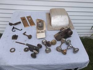 lot 8 image: Old Door Lock Sets With Entrance Lock Set