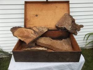 lot 12 image: Wood Box With Wood 28x18x8