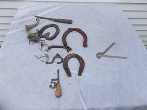 lot 14 image: Horse Shoes, Mud Shoe, Misc.