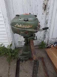 lot 35 image: Johnson Outboard (Not Running At This Time) 5 Hp.