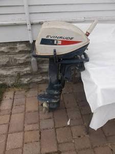 lot 83 image: 6 Hp. Evinrude Outboard Motor-Has Compression (No Gas To Test)