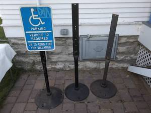 lot 101 image: 3-Portable Sign Stands