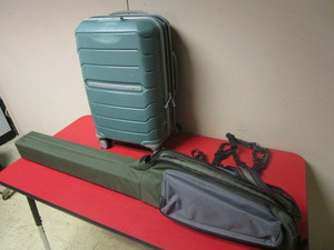 GUN PADDED CARRYING CASE, YATES CARABINERS, SAMSONITE ROLLING LUGGAGE