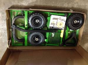 lot 2 image: LOT WITH GORILLA CART 4 cu. ft. Steel Utility Cart SEE PICS