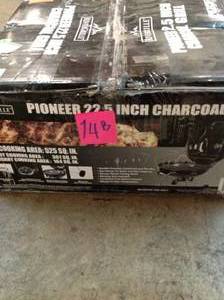 lot 14 image: RIVERGRILLE Pioneer 22.5 in. Charcoal Grill in Black SEE PICS