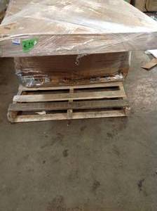 lot 19 image: HAMPTON BAY Laurel Oaks 7-Piece Brown Steel Outdoor Patio Dining Set with Standard Putty Tan Cushions SEE PICS