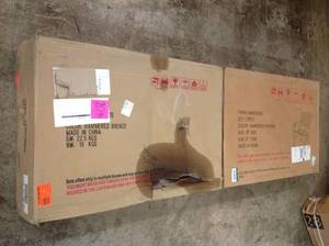 lot 20 image: LOT WITH NOBLE HOUSE Sarasota Bronze Aluminum Outdoor Dining Chair (Set of 2 Per box) SEE PICS