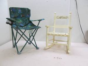 childs rocker, childs lawn chair