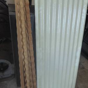 lot 31 image: 19 Pieces of 6 x 2 Fiberglass Panels with Wood Bracing