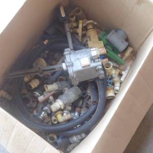 lot 61 image: Big Lot of Sprayer Parts, Valves and Fittings