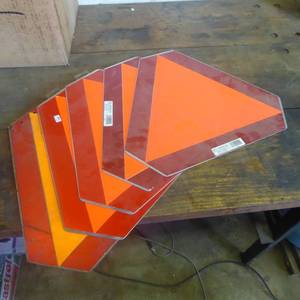 lot 83 image: Lot of 5 Hazard Placards
