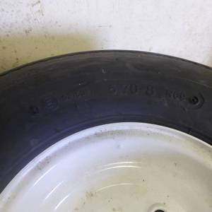 lot 88 image: Lot of 2 Brand New 4 Bolt Trailer Tires and Spare Carrier