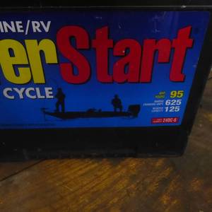 lot 94 image: Everstart Deep Cycle MarineRV Battery and Holder