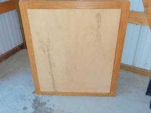 lot 3 image: Mirror with Wood Frame