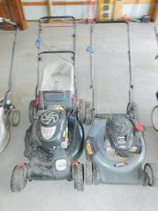 lot 78 image: 2 Craftsman Briggs & Stratton Silver Lawn Mowers