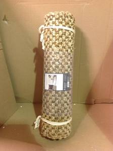 lot 38 image: Woven Runner Rug Solid Natural size 23X7 RUNNER in good condition