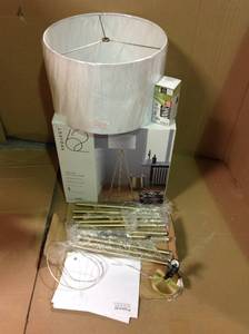 lot 56 image: Ellis Tripod Floor Lamp Brass in good condition