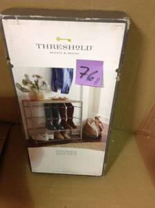 lot 76 image: Boot & Shoe Rack Gray in good condition