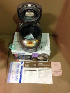lot 81 image: Zojirushi Induction Heating Pressure Rice Cooker & Warmer 1.0 Liter, Stainless Brown NP-NVC10 in good condition