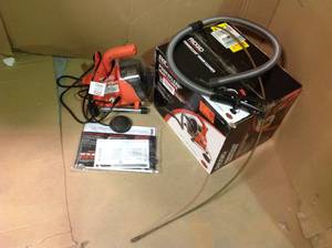 lot 100 image: RIDGID 115-Volt K-45-1 Drain Cleaner with C-1 516 in. Inner Core Cable in good condition