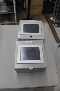 lot 61 image: Lot of (2) Pro-face 3280035-02 with Hammond Enclosure 4.13.12