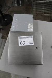 lot 63 image: Lot of (2) Trigger Input Controller Enclosure with Communication Port, N1 Screw Cover Pull Box