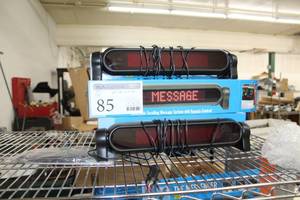 lot 85 image: Lot of (2) The Messenger 12V Electronic Scrolling Message System