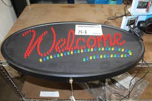 lot 84 image: WELCOME Light Display