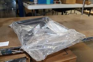 lot 87A image: Lot of (9) Dayton Air Circulator Wall & Ceiling Brackets