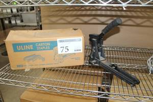 lot 75 image: 34in. C-Type Stapler with Uline Carton Staples S-1396 C 34in. 20,000-count
