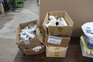 lot 173 image: Lot of (5 Boxes) Plumbing Extension Tubes, Waste Arms, Slip Nuts, Sink Tailpiece